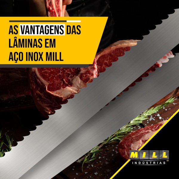 As vantagens das lâminas em aço inox Mill