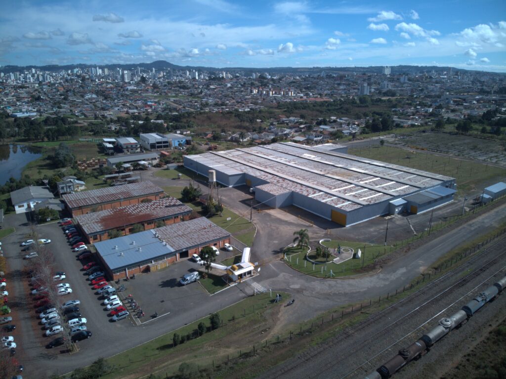 Imagem aérea da empresa Mill Indústria